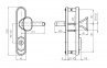 Фурнитура защитная ROSTEX R4 DECOR R (72мм 85мм 90мм) mov-mov 7
