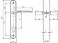 Ручки дверные на планке под цилиндр ROSTEX COMFORT PZ (72мм) 4