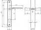 Ручки дверные на планке под цилиндр ROSTEX COMFORT PZ (72мм) mov-mov 3