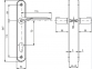 Ручки дверные на планке под цилиндр ROSTEX COMFORT (72мм) 4