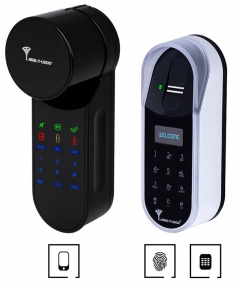 Электронный контроллер MUL-T-LOCK ENTR black с электронным считывателем Fingerprint