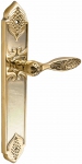 Brass door handles on the plank UNO BAROCCO CRISTALLO 840