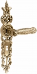 Brass door handles on the plank UNO BAROCCO GRANDE 750 BB