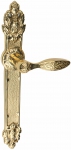 Brass door handles on the plank UNO BAROCCO BELLE 840 BIG
