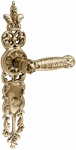 Brass door handles on the plank UNO BAROCCO GRANDE 750 WC