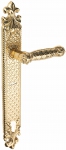 Brass door handles on the plank UNO BAROCCO STELLA 750 TWO KEY LOCK