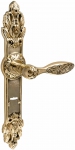 Brass door handles on the plank UNO BAROCCO BELLE 840 SAFE KEY