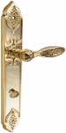 Brass door handles on the plank UNO BAROCCO CRISTALLO 840 WC