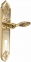 Brass door handles on the plank UNO BAROCCO CRISTALLO 840 PZ