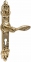 Brass door handles on the plank UNO BAROCCO BELLE 840 PZ