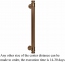 Brass door handles pull UNO BAROCCO MONICA 823 Bronze HANDLE DIAMETER 3 CM.