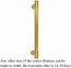 Brass door handles pull UNO BAROCCO MONICA 824 Brass matte HANDLE DIAMETER 4 CM.